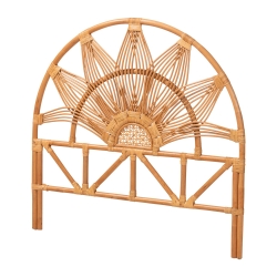 bali & pari Jasmine Natural Rattan Freestanding Headboard, Twin